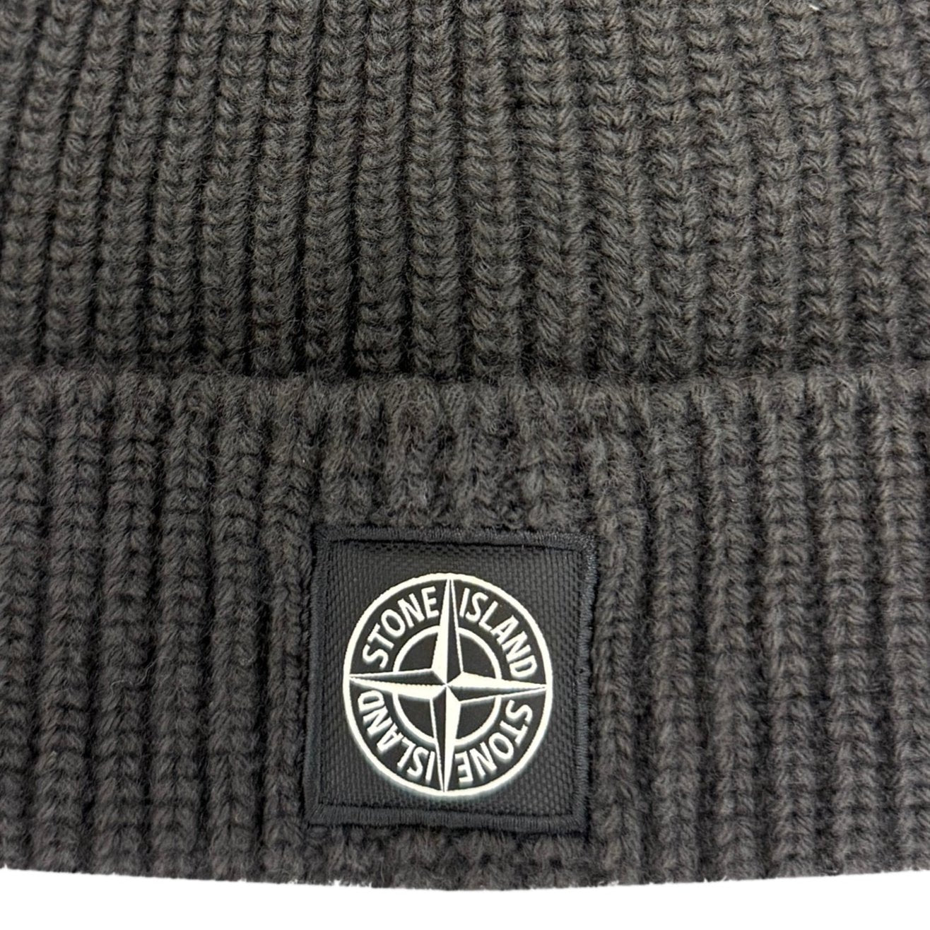 Wool Beanie Hat Lead Grey