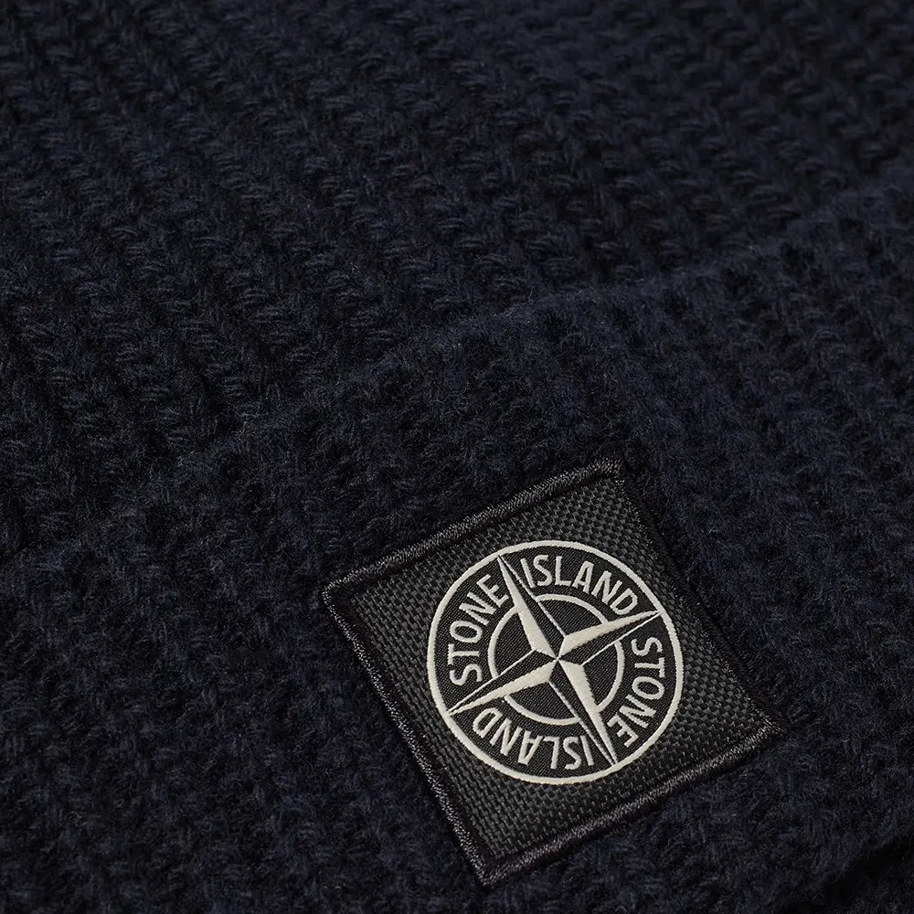 Wool Beanie Hat Navy